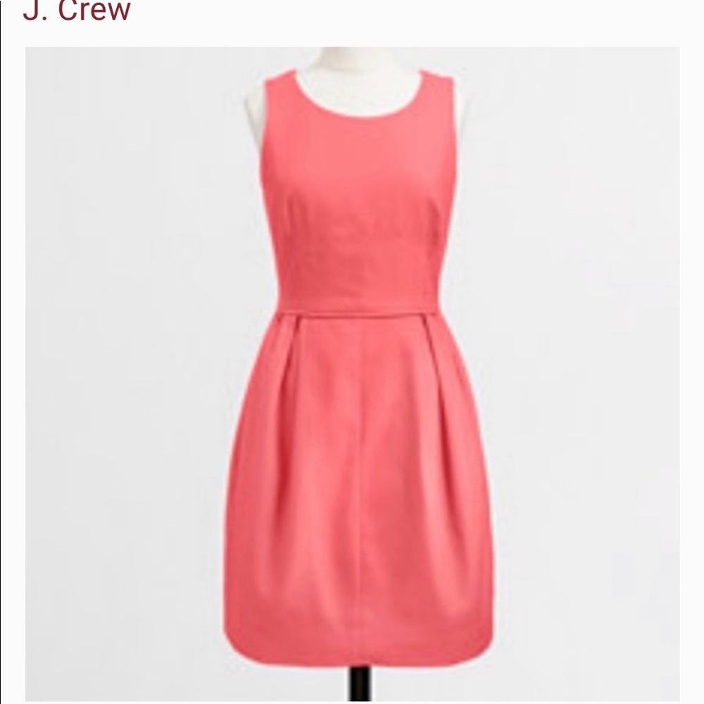 J Crew coral tank dress